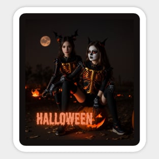 Halloween girl Sticker